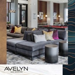 Beautiful clubroom with lounge seating